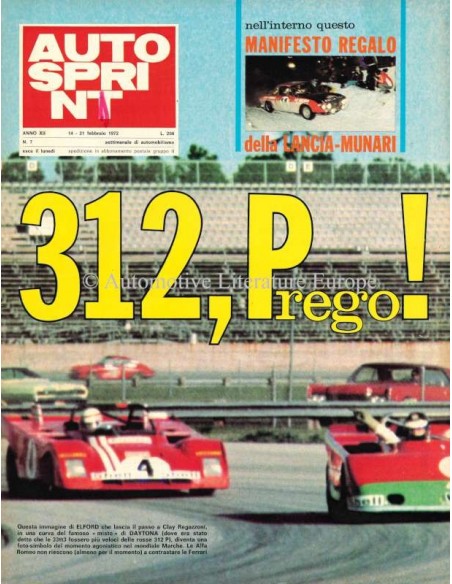 1972 AUTOSPRINT MAGAZIN 7 ITALIENISCH