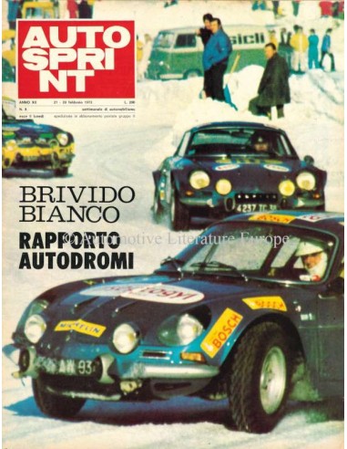 1972 AUTOSPRINT MAGAZINE 8 ITALIAN