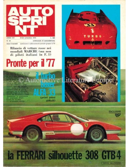 1976 AUTOSPRINT MAGAZIN 38 ITALIENISCH