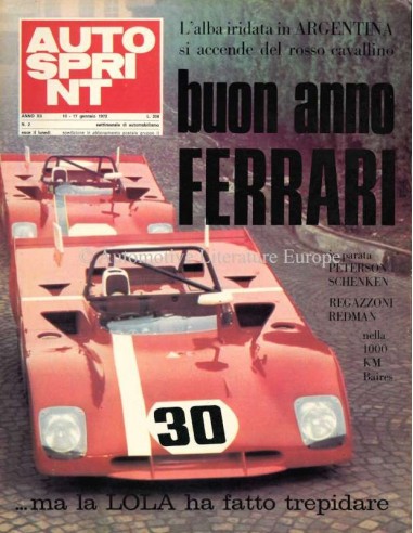 1972 AUTOSPRINT MAGAZINE 2 ITALIAANS