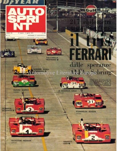 1972 AUTOSPRINT MAGAZINE 13 ITALIAANS
