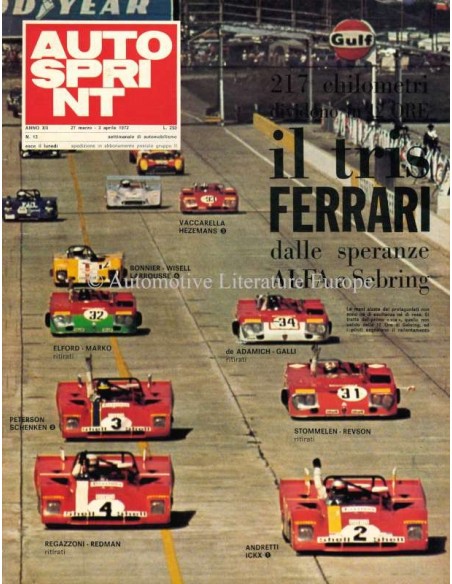 1972 AUTOSPRINT MAGAZIN 13 ITALIENISCH