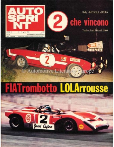 1972 AUTOSPRINT MAGAZIN 15 ITALIENISCH