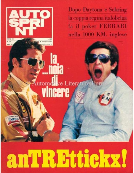 1972 AUTOSPRINT MAGAZINE 16 ITALIAANS