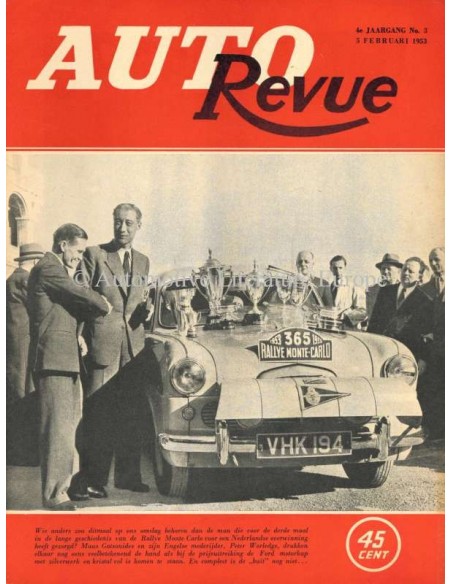 1953 AUTO REVUE MAGAZINE 3 DUTCH