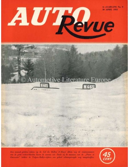 1953 AUTO REVUE MAGAZINE 9 DUTCH