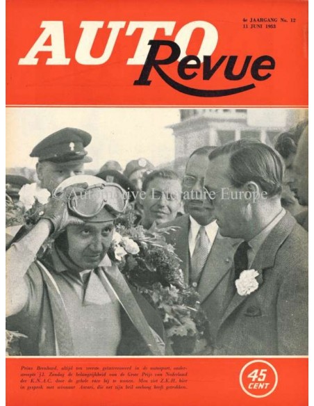 1953 AUTO REVUE MAGAZIN 12 NIEDERLÄNDISCH