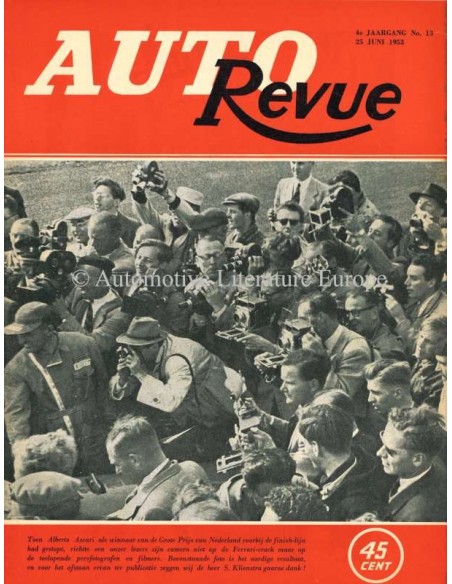 1953 AUTO REVUE MAGAZIN 13 NIEDERLÄNDISCH