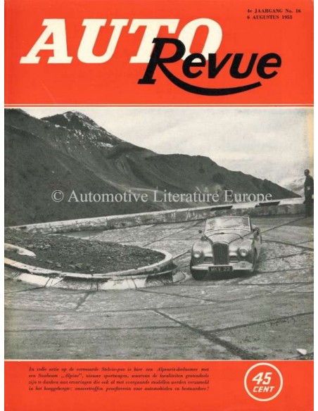 1953 AUTO REVUE MAGAZINE 16 DUTCH