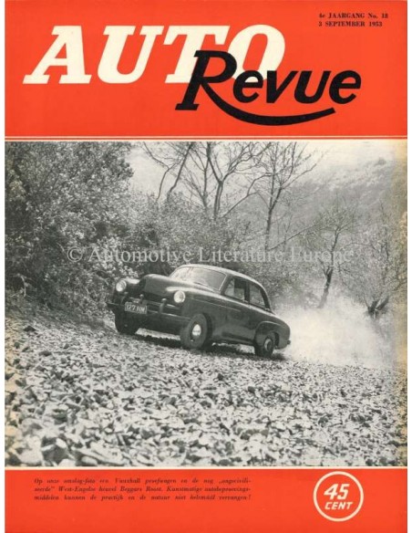 1953 AUTO REVUE MAGAZINE 18 DUTCH