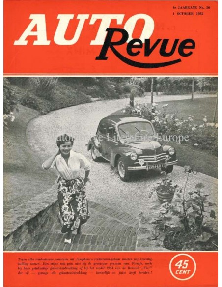 1953 AUTO REVUE MAGAZINE 20 NEDERLANDS