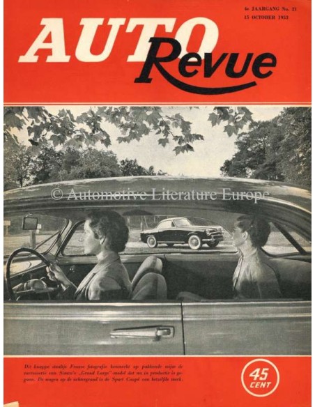 1953 AUTO REVUE MAGAZIN 21 NIEDERLÄNDISCH