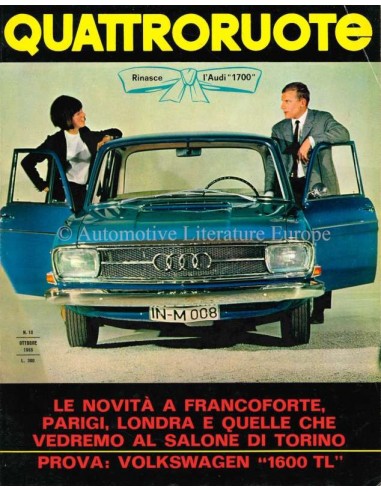 1965 QUATTRORUOTE MAGAZIN 10 ITALIENISCH
