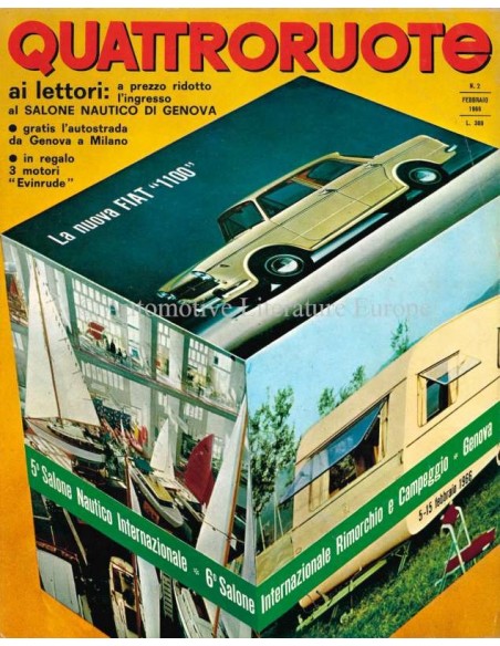 1966 QUATTRORUOTE MAGAZINE 2 ITALIAN