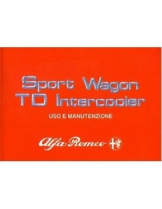 1989 ALFA ROMEO 33 SPORTWAGON TD INSTRUCTIEBOEKJE ITALIAANS