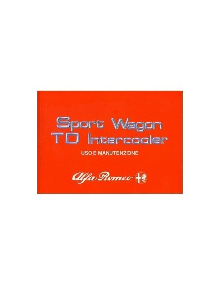 1989 ALFA ROMEO 33 SPORTWAGON TD INSTRUCTIEBOEKJE ITALIAANS