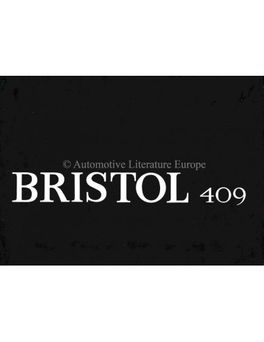 1965 BRISTOL 409 BROCHURE ENGELS