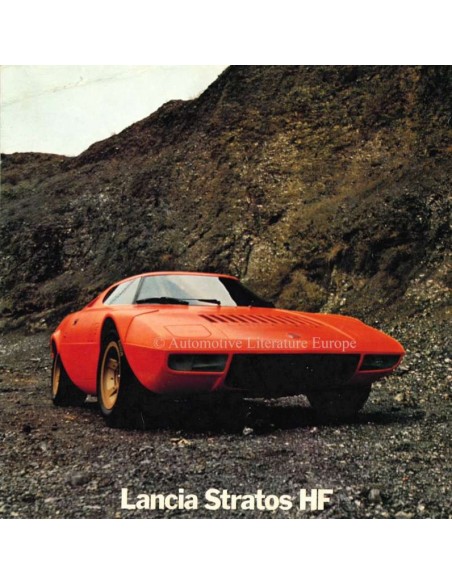 1973 LANCIA STRATOS HF BROCHURE ITALIAN