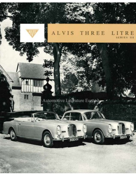 1963 ALVIS THREE LITRE (TE21) PROSPEKT BROCHURE ENGELS