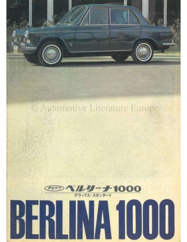 1965 DAIHATSU COMPAGNO BERLINA 1000  BROCHURE JAPANS
