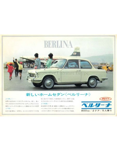 1967 DAIHATSU COMPAGNO BERLINA 800 DATENBLATT JAPANISCH