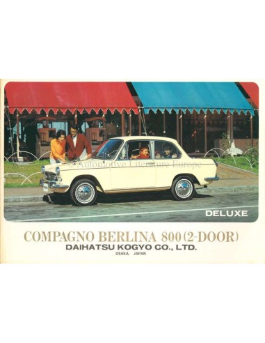 1965 DAIHATSU COMPAGNO BERLINA 1000 BROCHURE ENGLISH / SPANISH