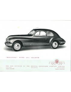 1952 BRISTOL 401 PROSPEKT ENGLISCH 2