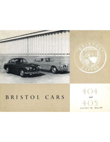1955 BRISTOL 404 + 405 BROCHURE ENGLISH