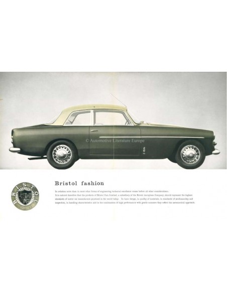 1964 BRISTOL 406 BROCHURE ENGELS