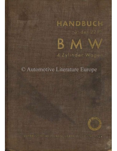 1934 BMW 309 OWNERS MANUAL GERMAN
