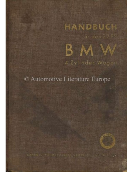 1934 BMW 309 BETRIEBSANLEITUNG DEUTSCH