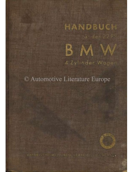 1934 BMW 309 OWNERS MANUAL GERMAN