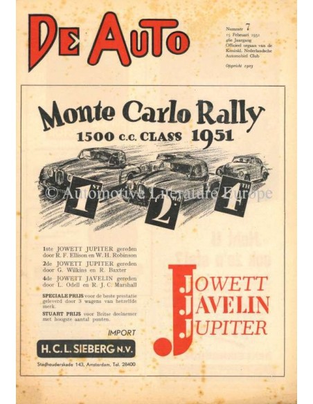 1951 DE AUTO MAGAZINE 7 DUTCH