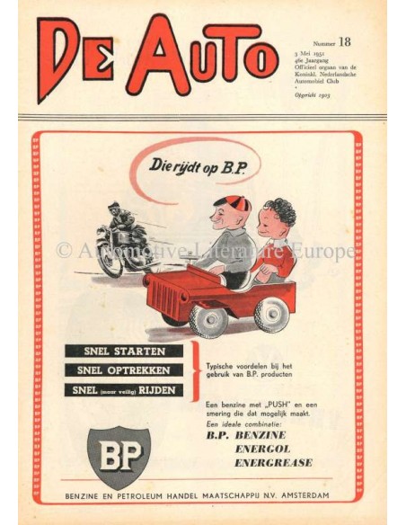 1951 DE AUTO MAGAZINE 18 NEDERLANDS