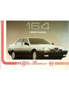 1988 ALFA ROMEO 164 INSTRUCTIEBOEKJE ENGELS