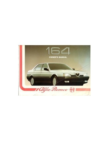 1988 ALFA ROMEO 164 INSTRUCTIEBOEKJE ENGELS