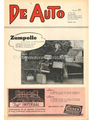 1951 DE AUTO MAGAZIN 19 NIEDERLÄNDISCH
