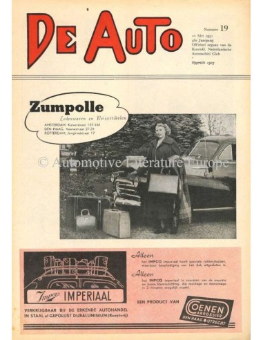 1951 DE AUTO MAGAZINE 19 NEDERLANDS