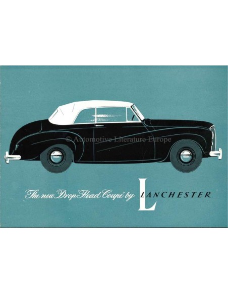 1952 LANCHESTER DROP HEAD COUPÉ PROSPEKT FRANZÖSISCH