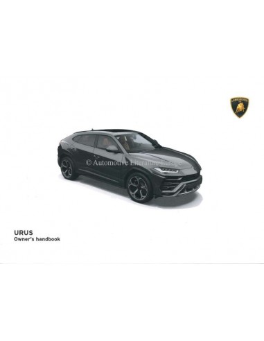 2018 LAMBORGHINI AVENTADOR SVJ OWNERS MANUAL ENGLISH