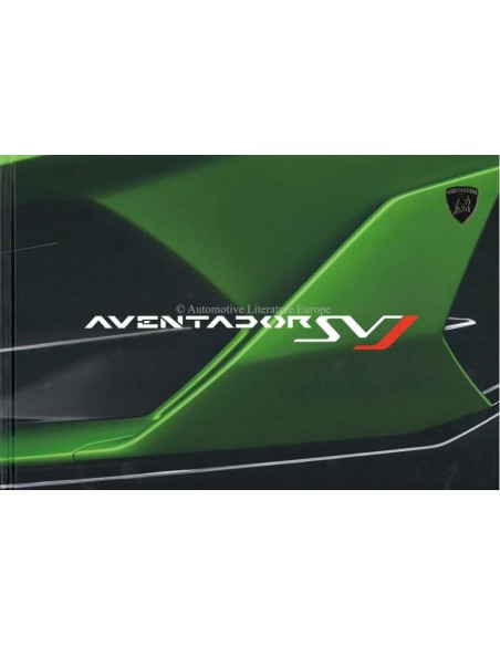 2018 LAMBORGHINI AVENTADOR SVJ COUPÉ VIP HARDCOVER BROCHURE ENGLISH