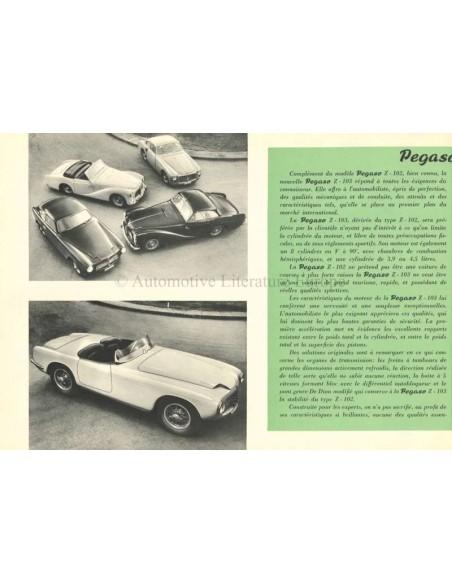 1957 PEGASO Z-103 PROSPEKT FRANZÖSISCH