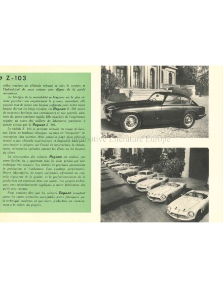 1957 PEGASO Z-103 PROSPEKT FRANZÖSISCH