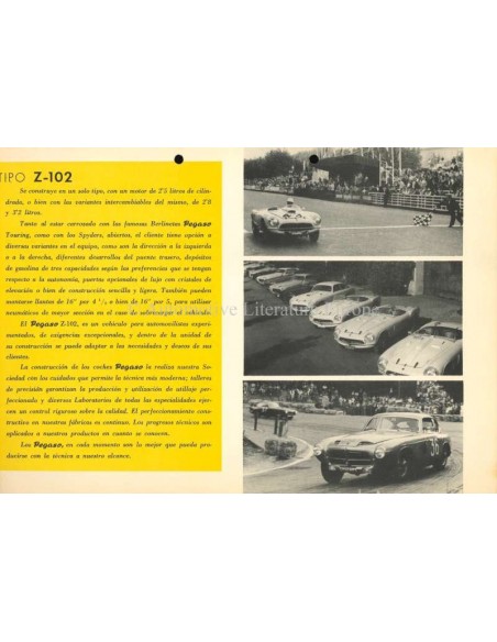 1955 PEGASO 102 BROCHURE SPANISCH