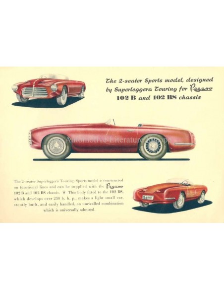 1954 PEGASO Z-102 B BS PROSPEKT ENGLISCH