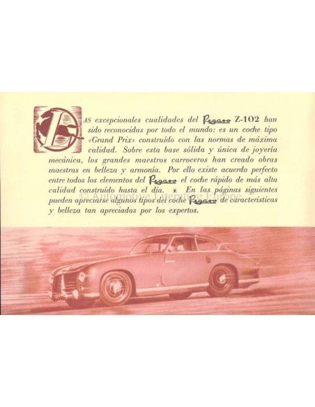 1953 PEGASO Z-102 B BS PROSPEKT SPANISCH