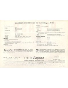 1956 PEGASO Z-103 LEAFLET FRENCH 2