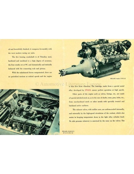 1952 PEGASO Z-102 BROCHURE ENGELS