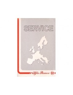 1989 ALFA ROMEO SERVICE INSTRUCTIEBOEKJE