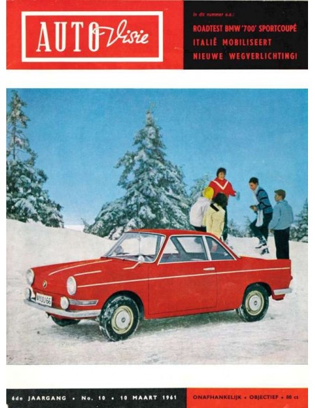 1961 AUTOVISIE MAGAZINE 10 NEDERLANDS